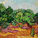 Art Facsimile 001 van Vincent van Gogh Walldecoration Wandkraft 98x48 cm