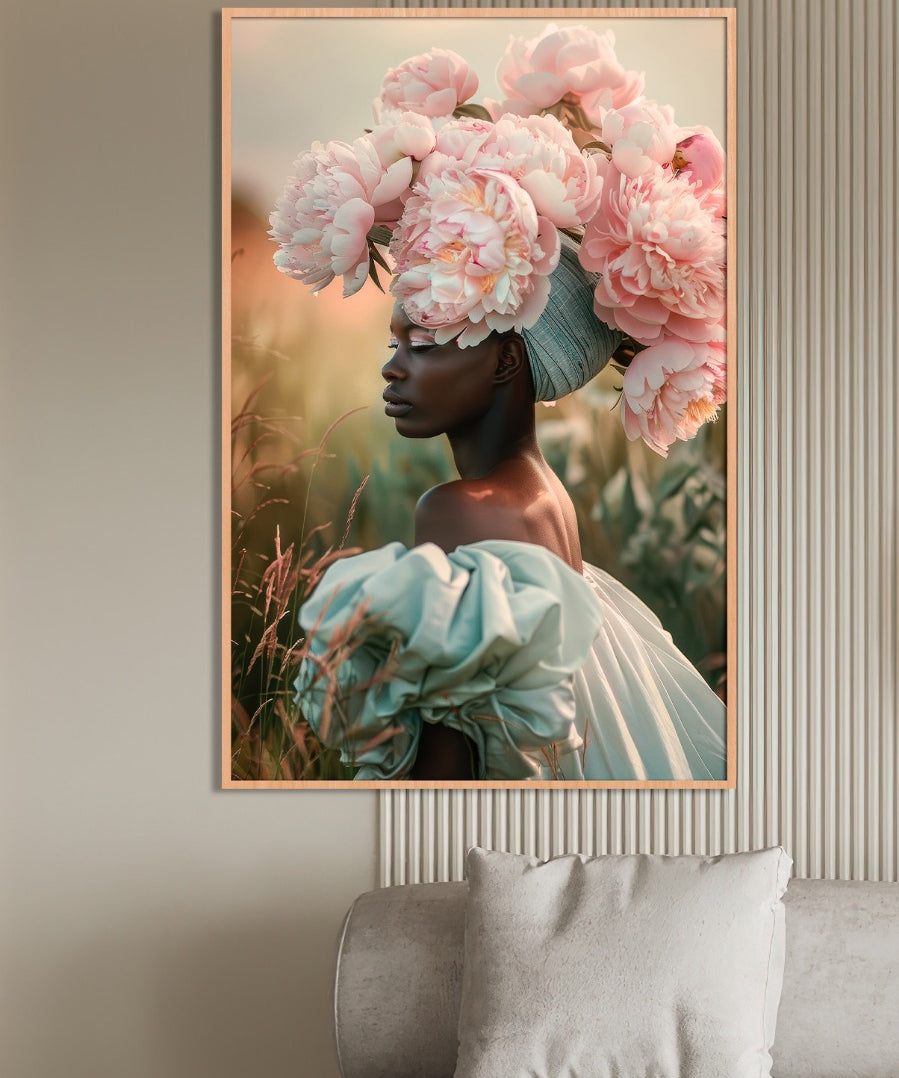 Peony Queen Walldecoration Wandkraft