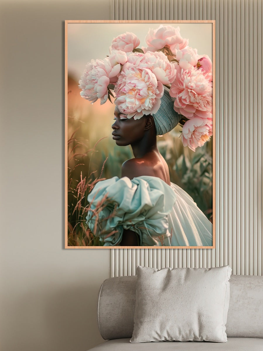 Peony Queen Walldecoration Wandkraft
