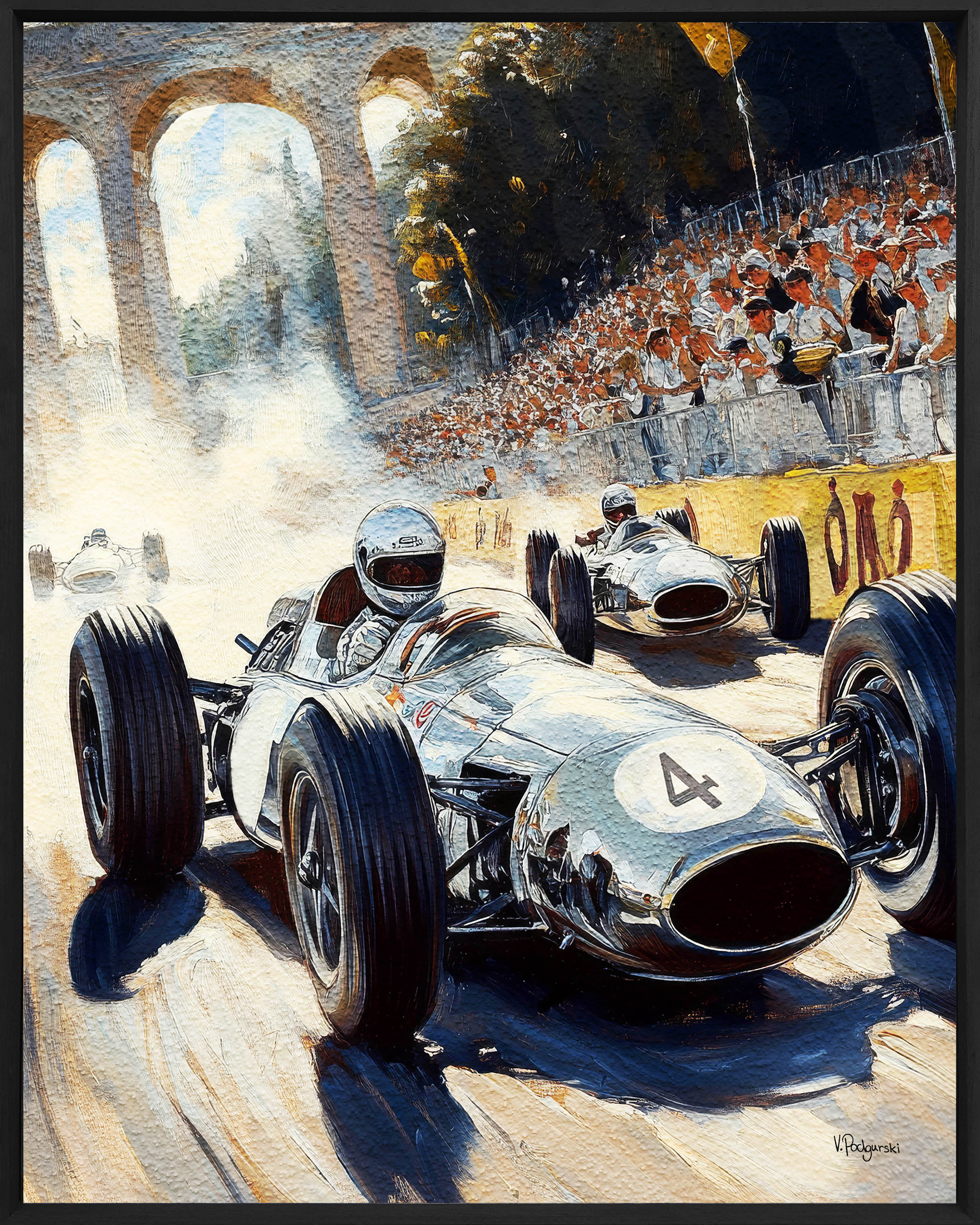 Racing Heritage Walldecoration Wandkraft 80x100 cm