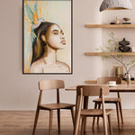 Woman and hummingbird (Outlet) Walldecoration Wandkraft