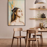 Woman and hummingbird (Outlet) Walldecoration Wandkraft
