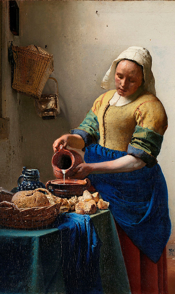 The Milkmaid by Johannes Vermeer Walldecoration Wandkraft 70x118 cm