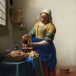 The Milkmaid by Johannes Vermeer Walldecoration Wandkraft 74x74 cm