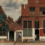 The Alley by Johannes Vermeer Walldecoration Wandkraft 74x74 cm