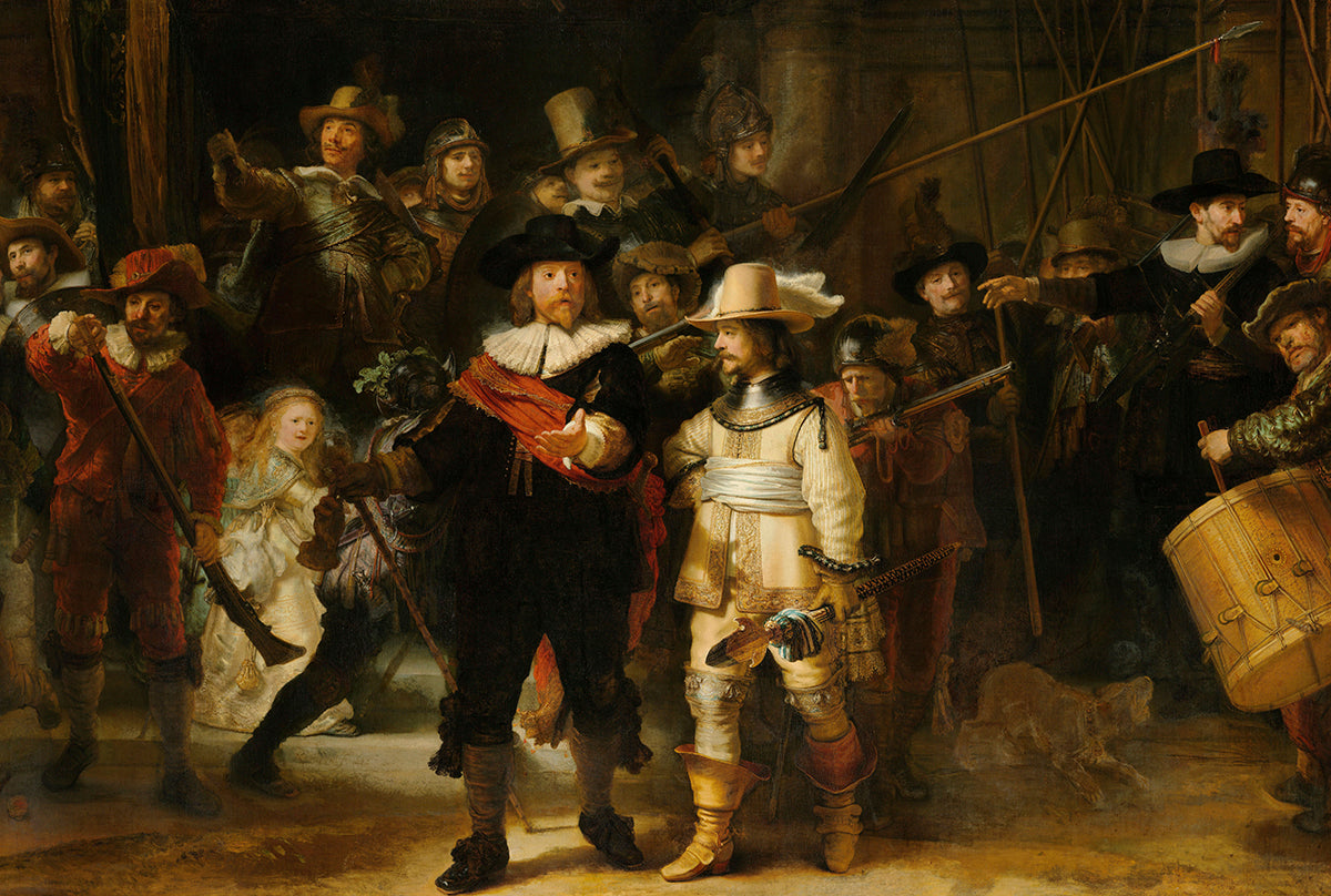 Dutch Masters 010 by Rembrandt van Rijn Walldecoration Wandkraft 118x70 cm