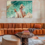 Luxury at the Pool Walldecoration Wandkraft