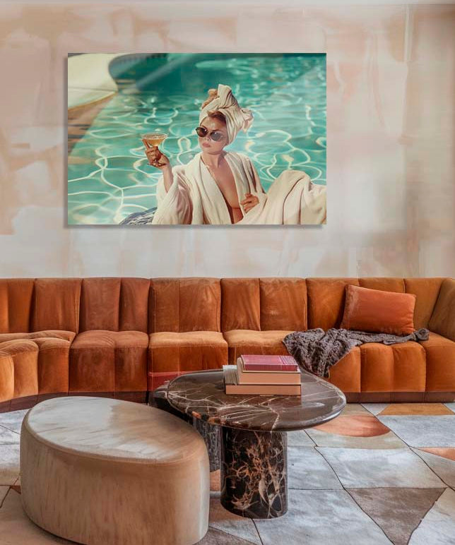 Luxury at the Pool Walldecoration Wandkraft
