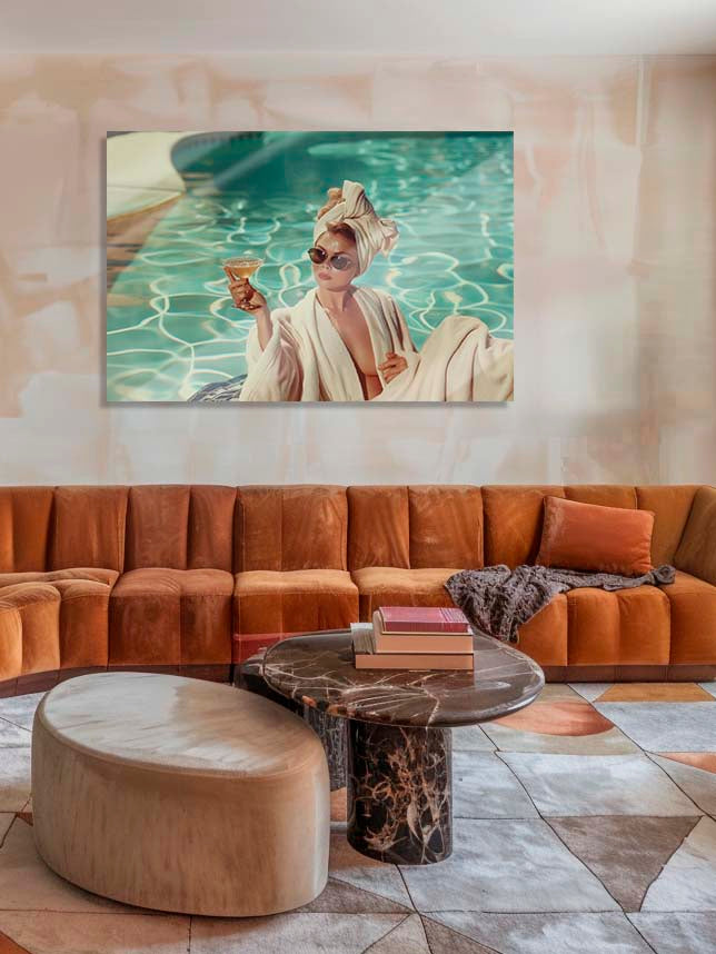 Luxury at the Pool Walldecoration Wandkraft