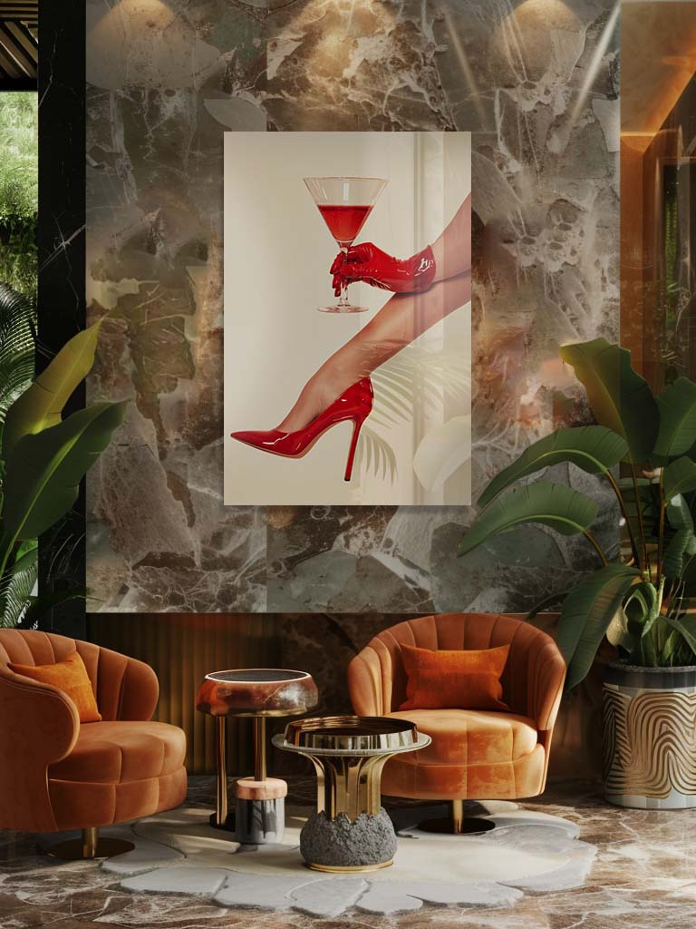 Glamour in Red (Outlet) Walldecoration Wandkraft