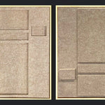 Feltro Acustico 007 Set Walldecoration Wandkraft 60x60 cm Baklijst Blank