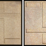 Feltro Acustico 008 Set Walldecoration Wandkraft 60x60 cm Baklijst Zwart