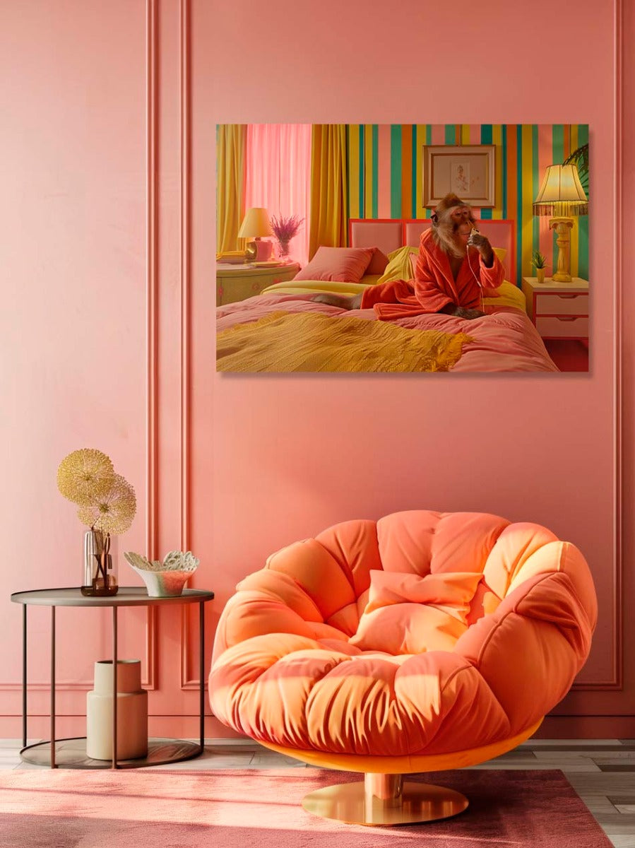 Monkey's Cozy Retreat (Outlet) Walldecoration Wandkraft