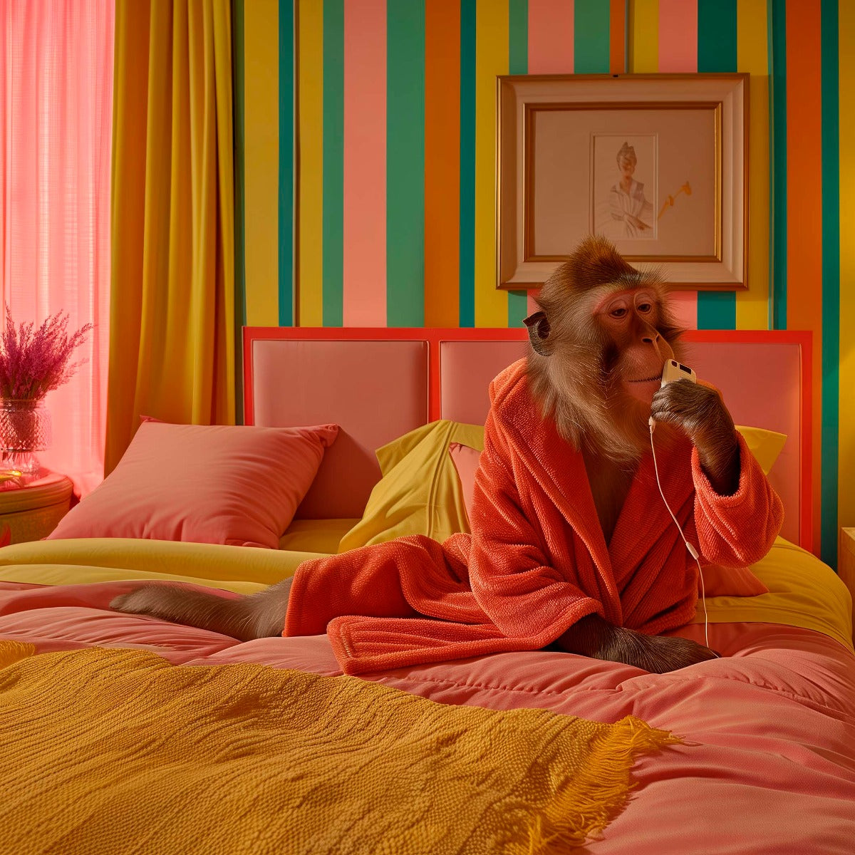 Monkey's Cozy Retreat (Outlet) Walldecoration Wandkraft