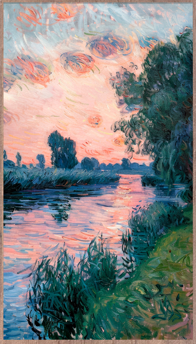Twilight Reflections Walldecoration Wandkraft 70x118 cm
