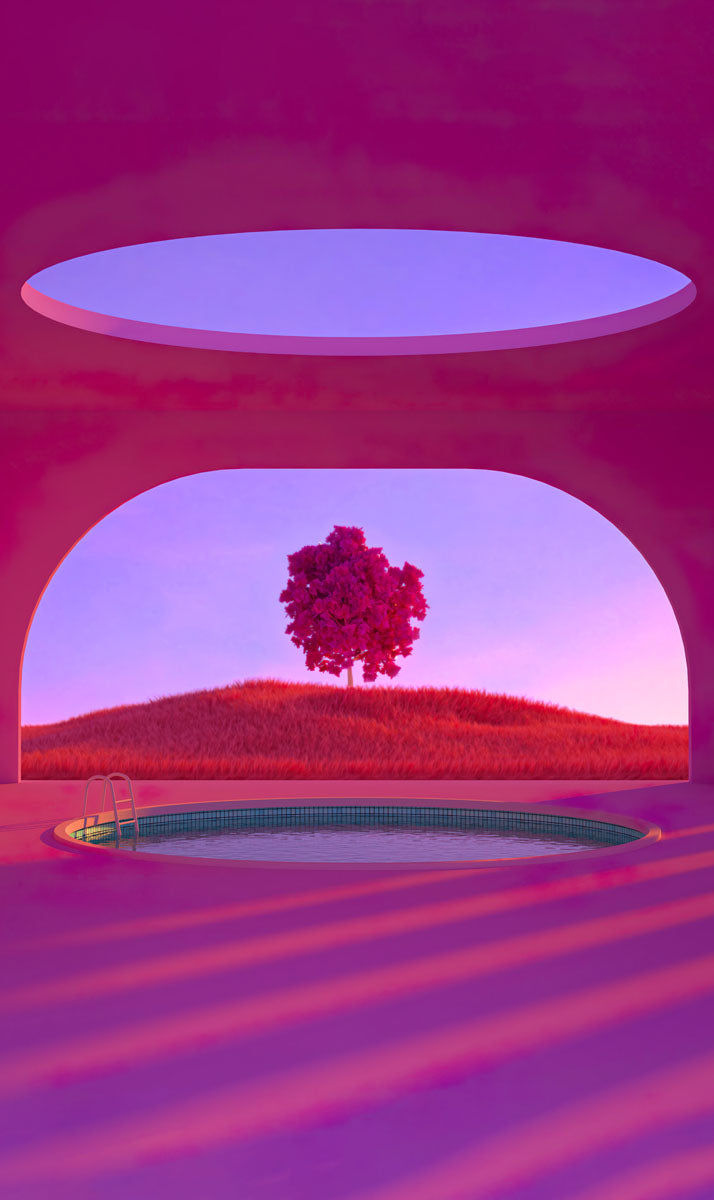 Magenta Fever 008 Walldecoration Wandkraft 70x118 cm