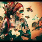 Summon II Walldecoration Wandkraft 120x80 cm Paneellijst Zwart