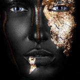 Noir Gold Walldecoration Wandkraft 80x120 cm Aluminium Profiel
