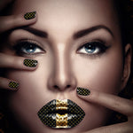 Fashion Lips II Walldecoration Wandkraft 80x120 cm Aluminium Profiel