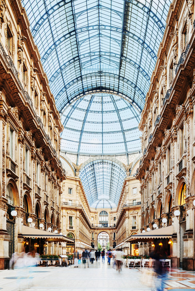 Galleria Vittorio Emanuele Milano Walldecoration Wandkraft 80x120 cm Aluminium Profiel