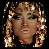 Queen of Gold Walldecoration Wandkraft 100x100 cm Paneellijst Zwart