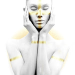 White Noise Walldecoration Wandkraft 80x120 cm Baklijst zwart