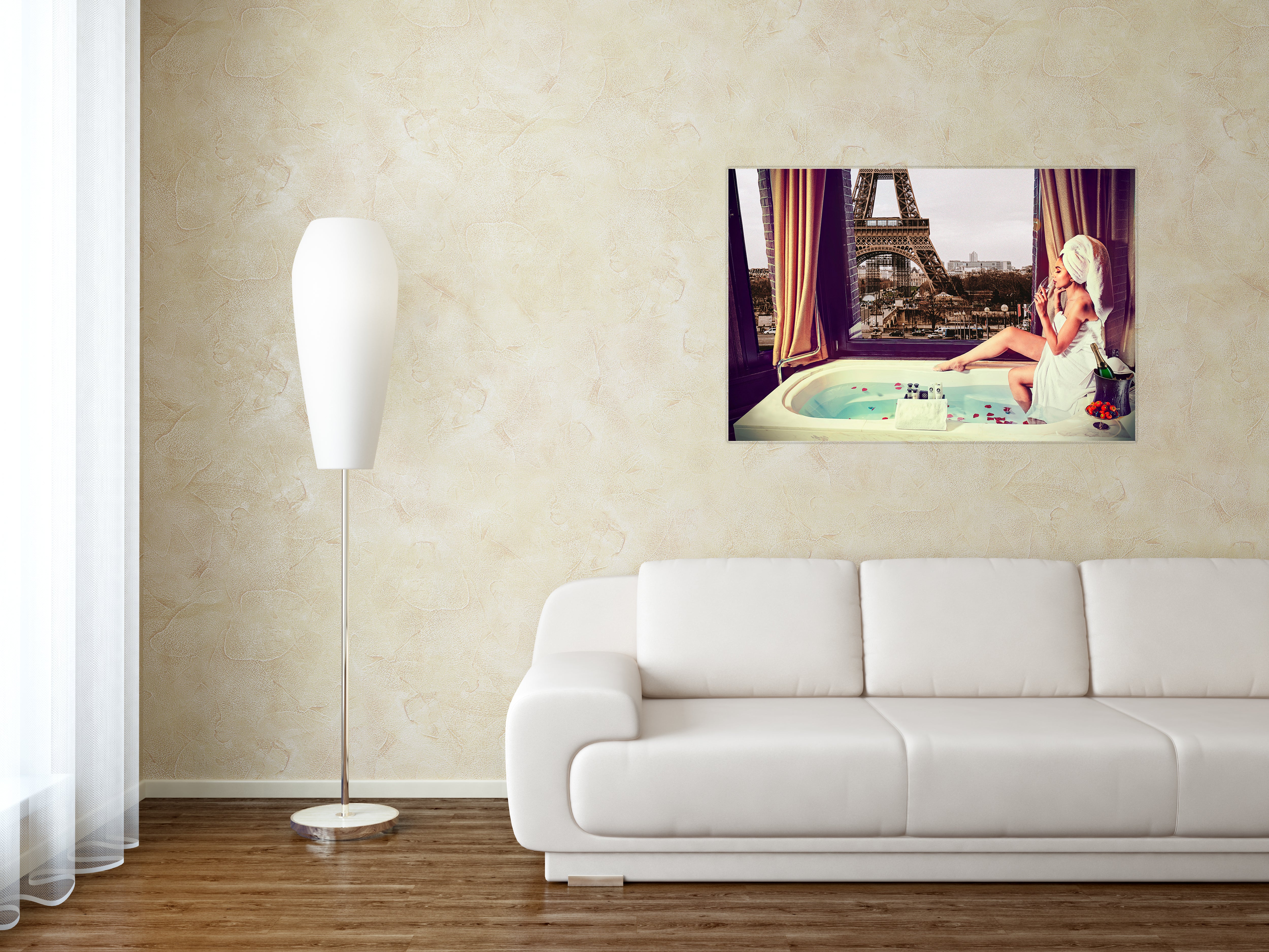 A night in Paris Walldecoration Wandkraft