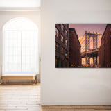 Manhattan Bridge from Brooklyn Street Walldecoration Wandkraft