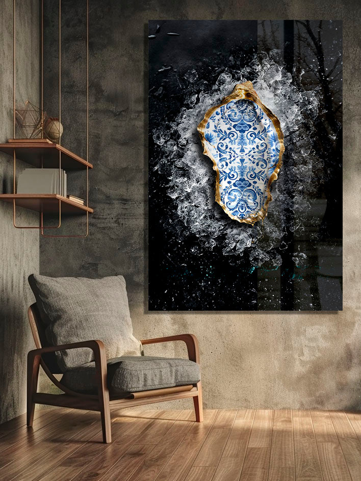 Golden Oyster Walldecoration Wandkraft