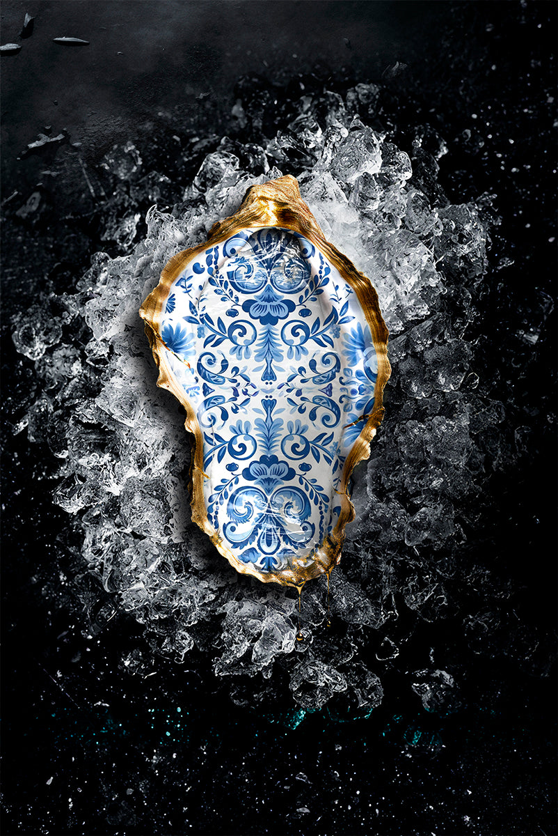 Golden Oyster Walldecoration Wandkraft 80x120 cm Aluminiumprofiel
