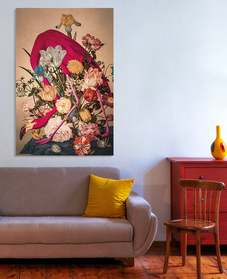 American Flamingo Walldecoration Wandkraft