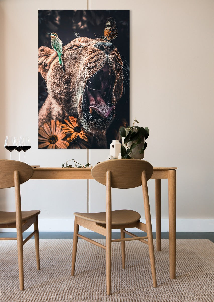 Lioness Walldecoration Wandkraft