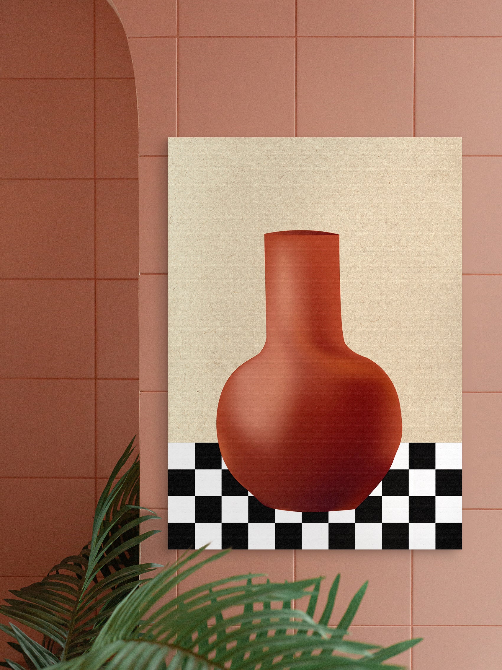 Terracotta Stillness Walldecoration Wandkraft