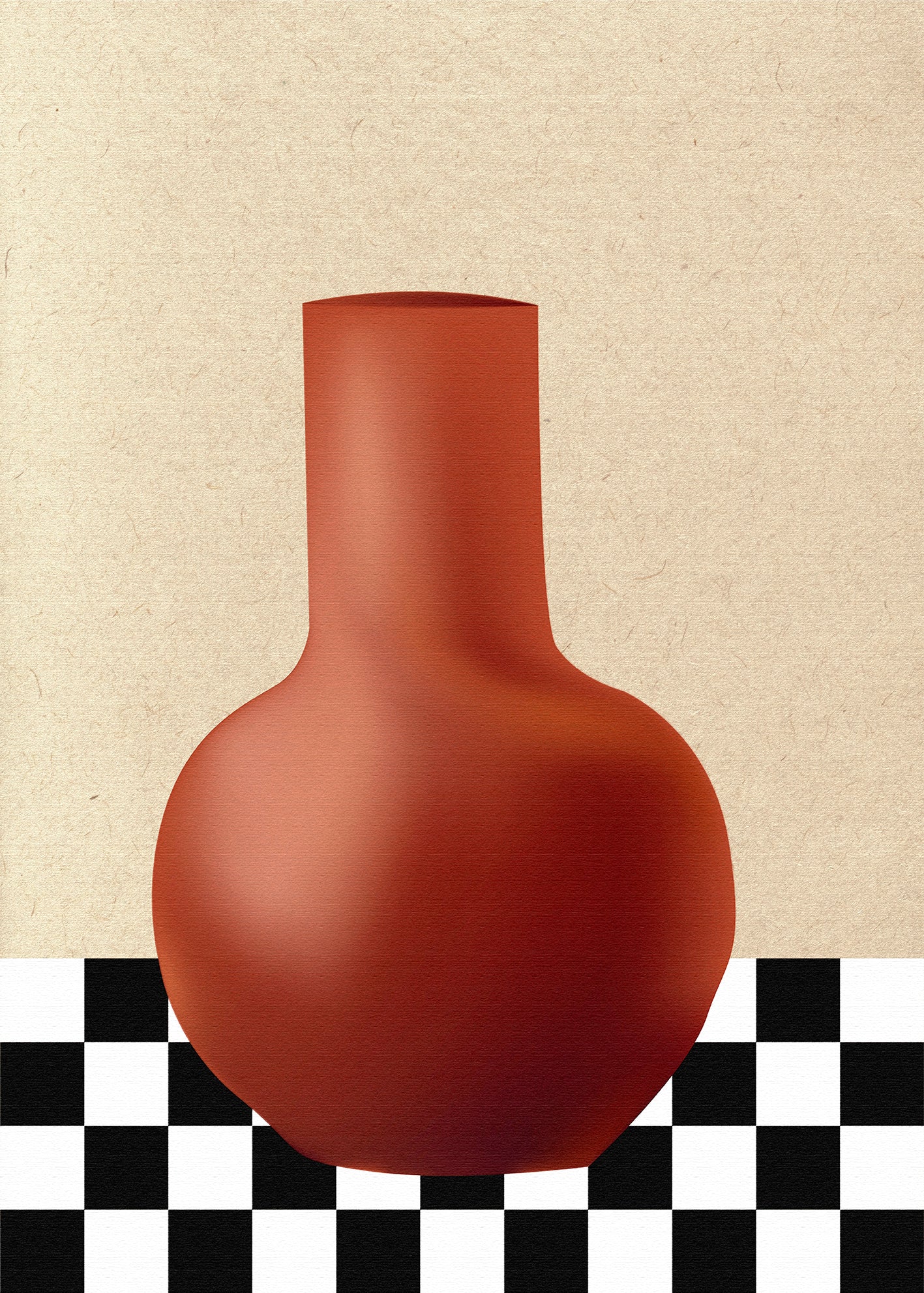 Terracotta Stillness Walldecoration Wandkraft
