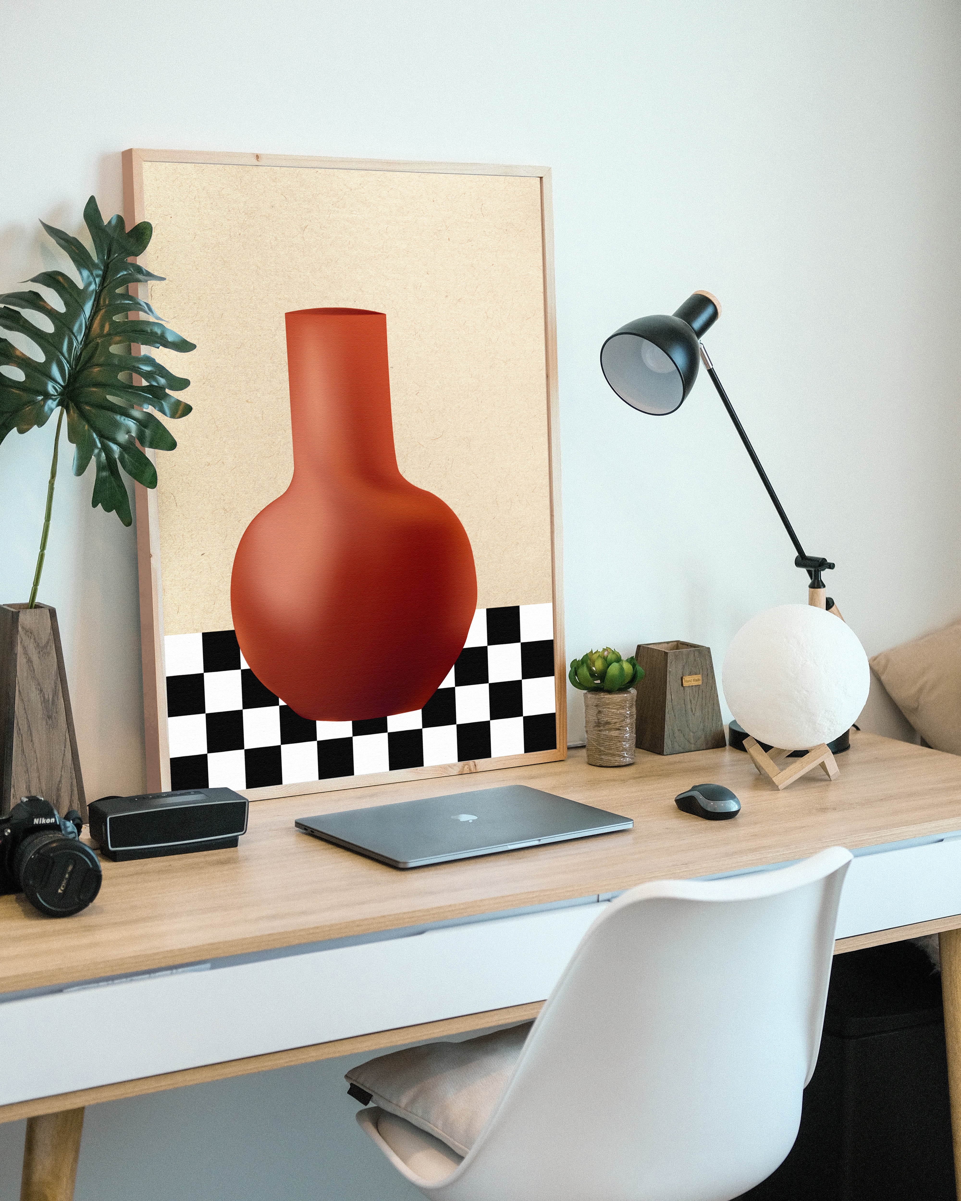 Terracotta Stillness Walldecoration Wandkraft