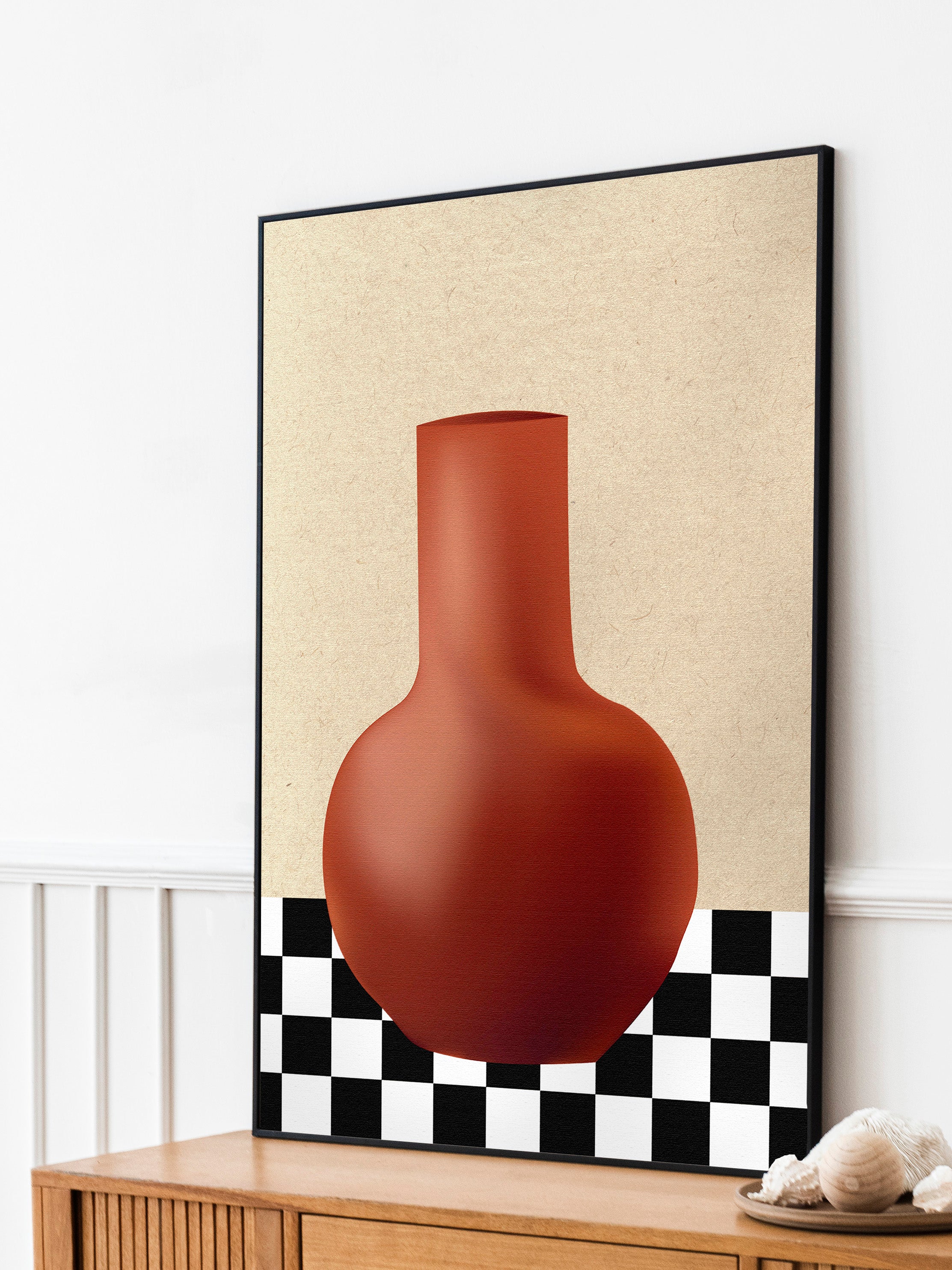 Terracotta Stillness Walldecoration Wandkraft
