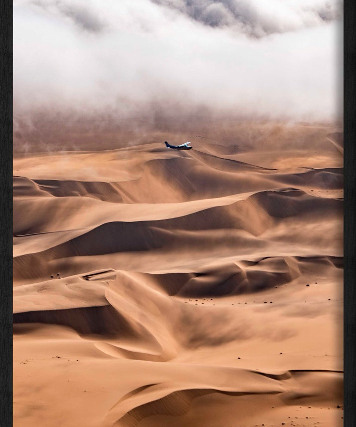 Skyborne Sands Walldecoration Wandkraft 70x118 cm Baklijst Zwart
