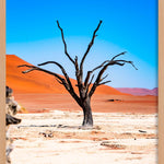Weathered Tree Walldecoration Wandkraft 70x118 cm Baklijst Blank