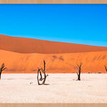 Dual Sentinels Walldecoration Wandkraft 118x70 cm Baklijst Blank