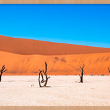 Dual Sentinels Walldecoration Wandkraft 118x70 cm Baklijst Blank