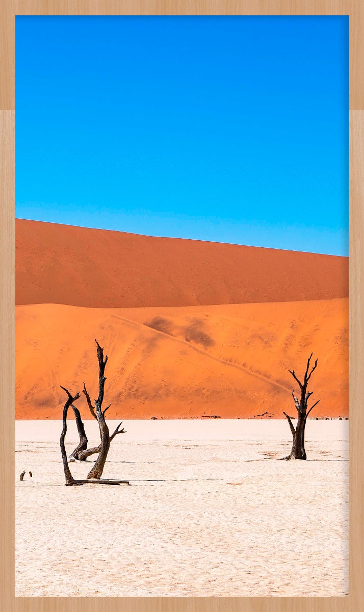 Dual Sentinels Walldecoration Wandkraft 70x118 cm Baklijst Blank