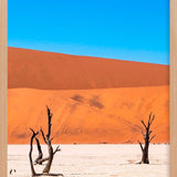 Dual Sentinels Walldecoration Wandkraft 70x118 cm Baklijst Blank