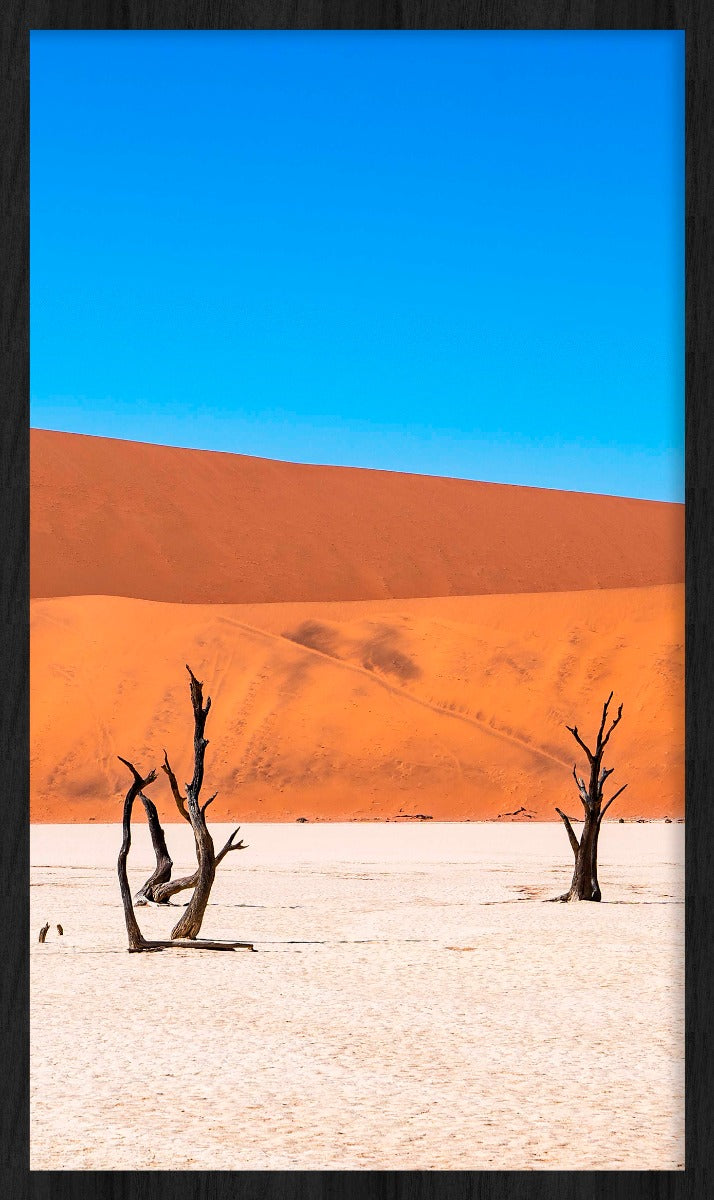 Dual Sentinels Walldecoration Wandkraft 70x118 cm Baklijst Zwart