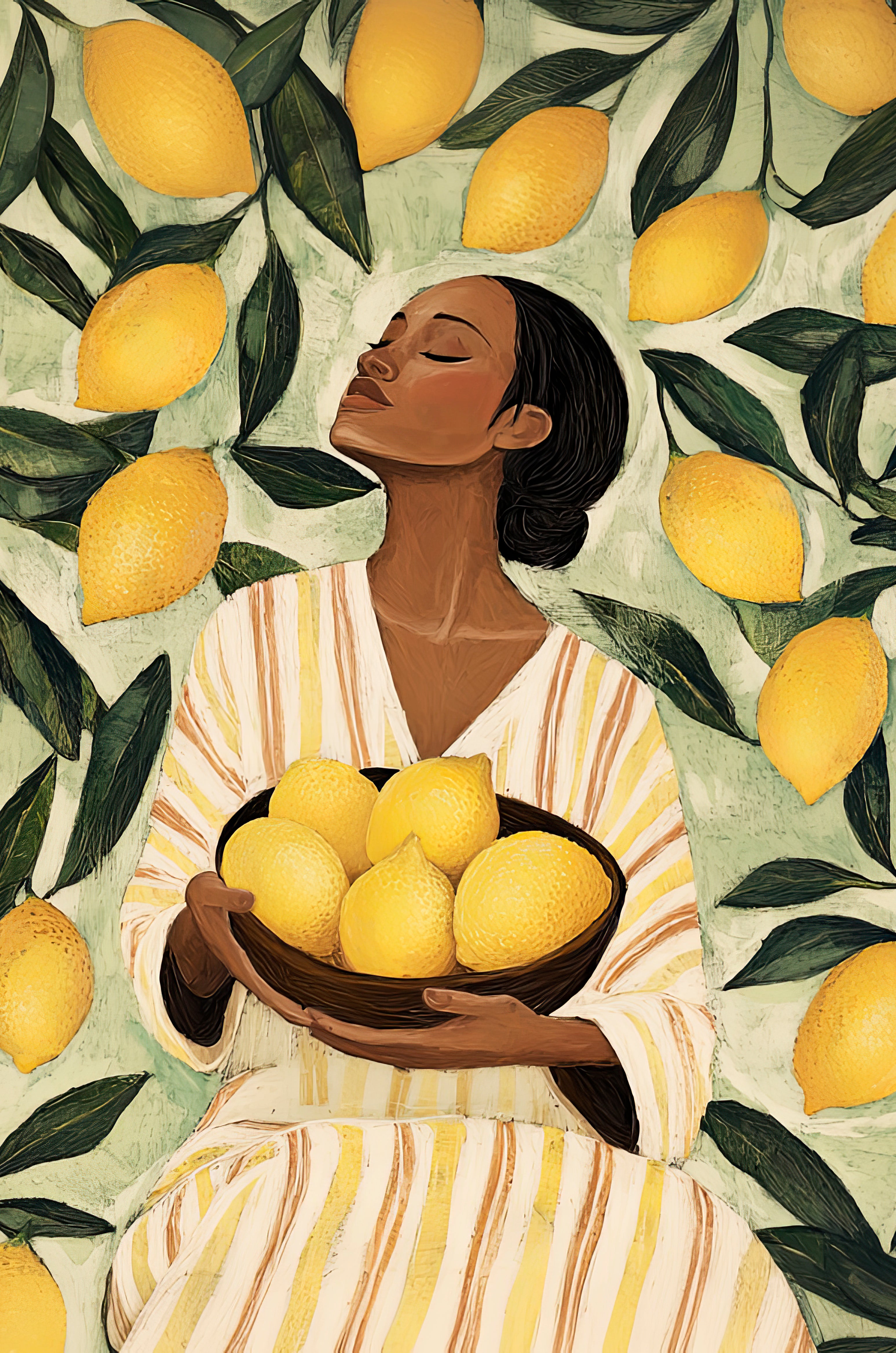 Citrus Serenity Walldecoration Wandkraft