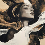 Ethereal Flow Walldecoration Wandkraft 118x70 cm