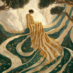 Golden Horizon Walldecoration Wandkraft 118x70 cm