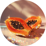 Discoball Papaya Walldecoration Wandkraft 30x30 cm