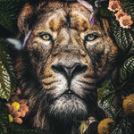 Lion Walldecoration Wandkraft 70x118 cm