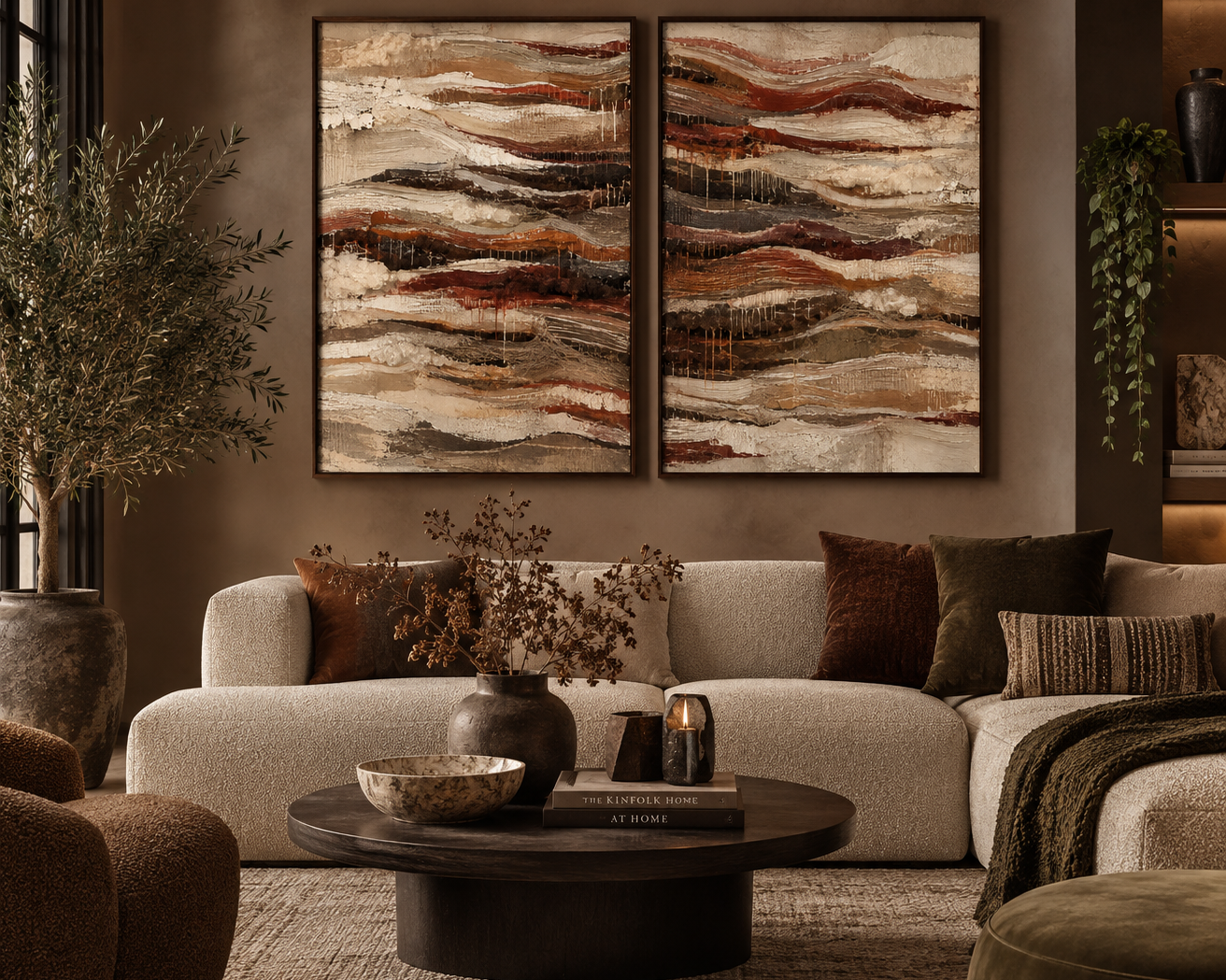 warm layer schilderij