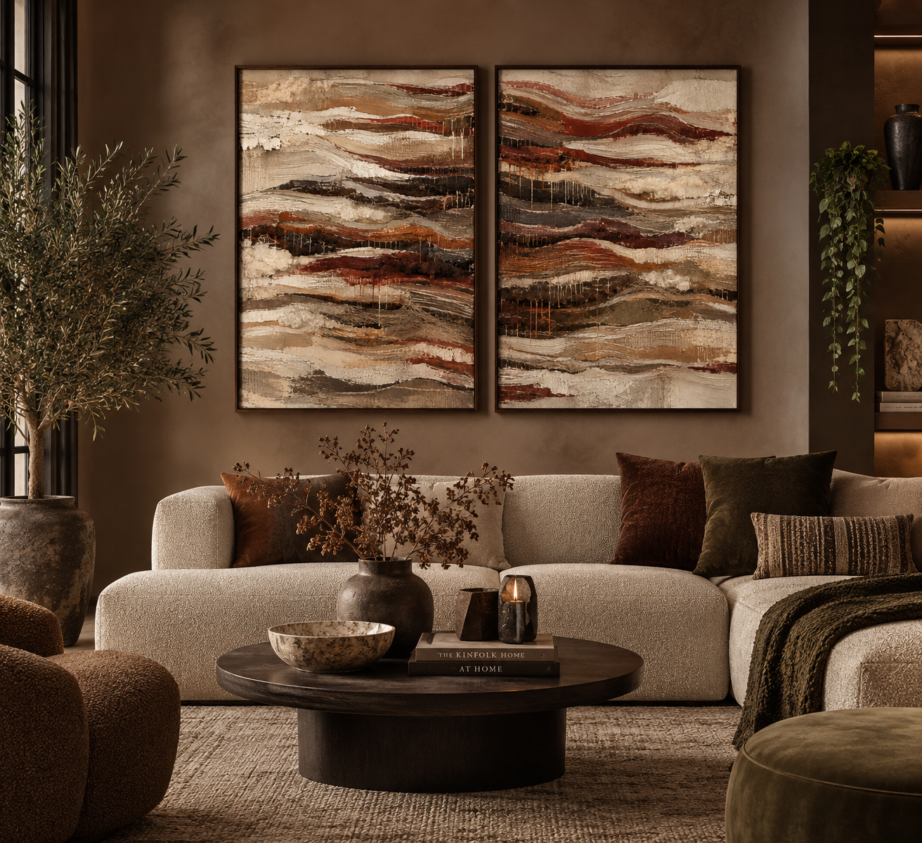 warm layer schilderij